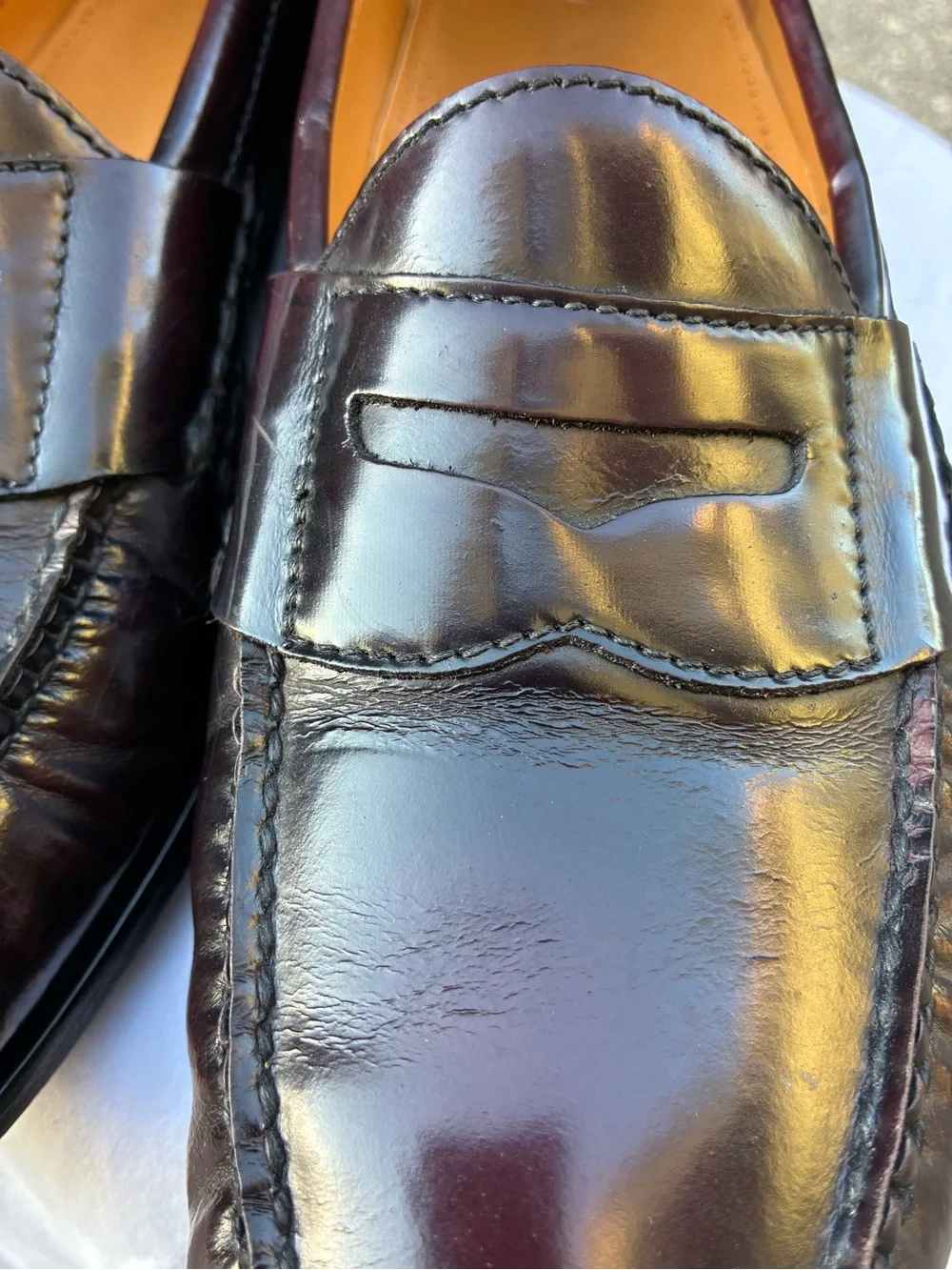 Cole Haan Men's Dark Brown Classic Penny Loafers, Size 13